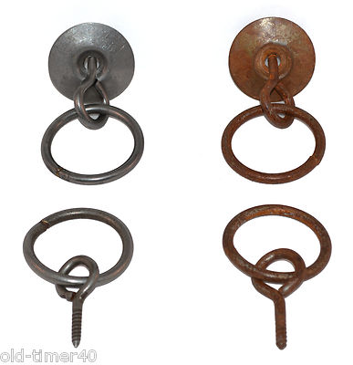 Gusseisen Ring & Ring und Tassengriffe 45 mm Durchmesser Ausführung und Typ wählbar