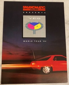 YES World Tour 1984 Sparkomatic Car Sound Promotion Flyer - 90125 - Jon Anderson