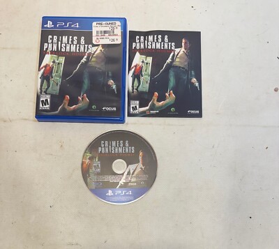 Sherlock Holmes: Crimes & Punishments (Sony PlayStation 4, 2014) W/Manual