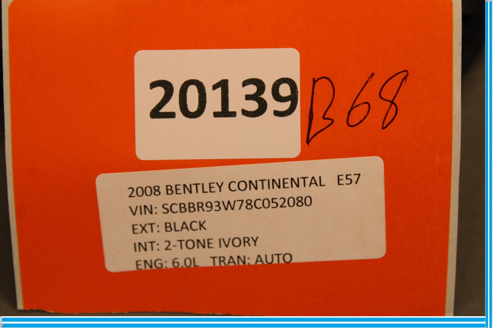 Bentley Continental 2006-2012 Right Side grille P/N 3W5858247A
