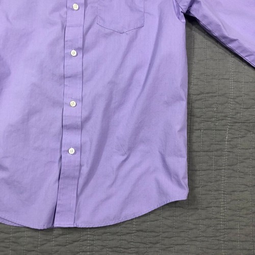 Chaps Shirt Boy 12 Youth Purple Button Dress Top Long Sleeve School Church Event - Picture 17 of 24
