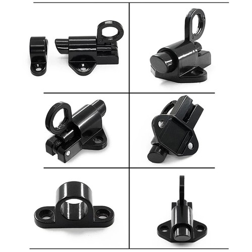 Automatic Door Bolt Latch Home Window Gate Security Pull Ring Spring Bounce Door