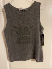 Donna Morgan  Vintage  Angora/Lambswool Blend Tank NWT
