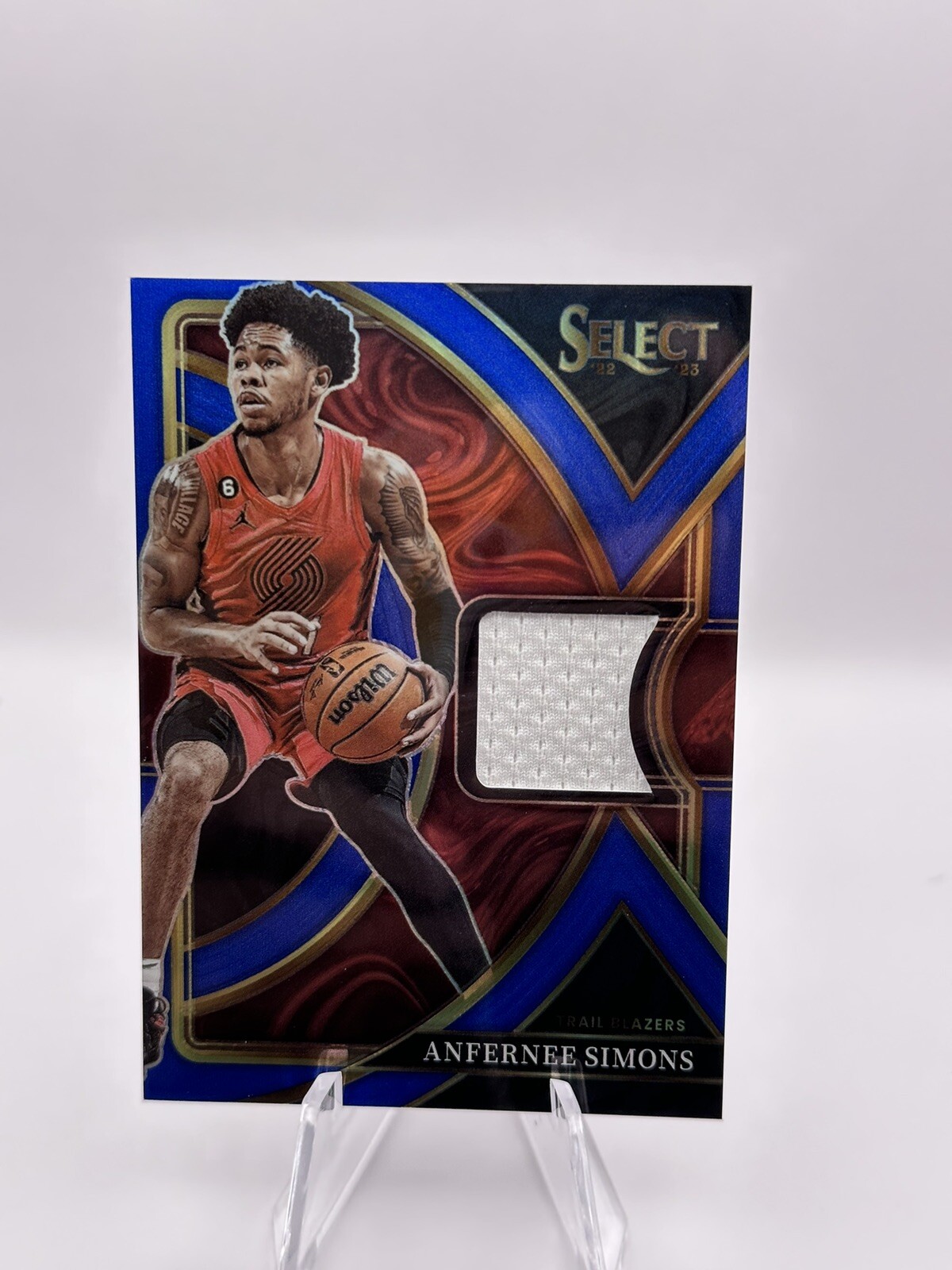 2022-23 Select Anfernee Simons Selective Swatches Blue Patch /75