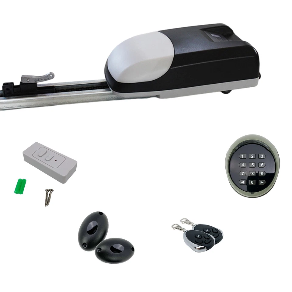 750LB 3/4HP Electric Garage Door Opener Wifi Chain Drive w/2 Remote Controls Kit - Image 2 of 4