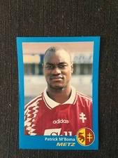 STICKER PANINI FOOT 96 CHAMPIONNAT 1996 PATRICK M'BOMA METZ # 209 RARE MINT