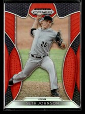 2019 Panini Prizm Draft Picks #38 Seth Johnson Orange Card Campbell