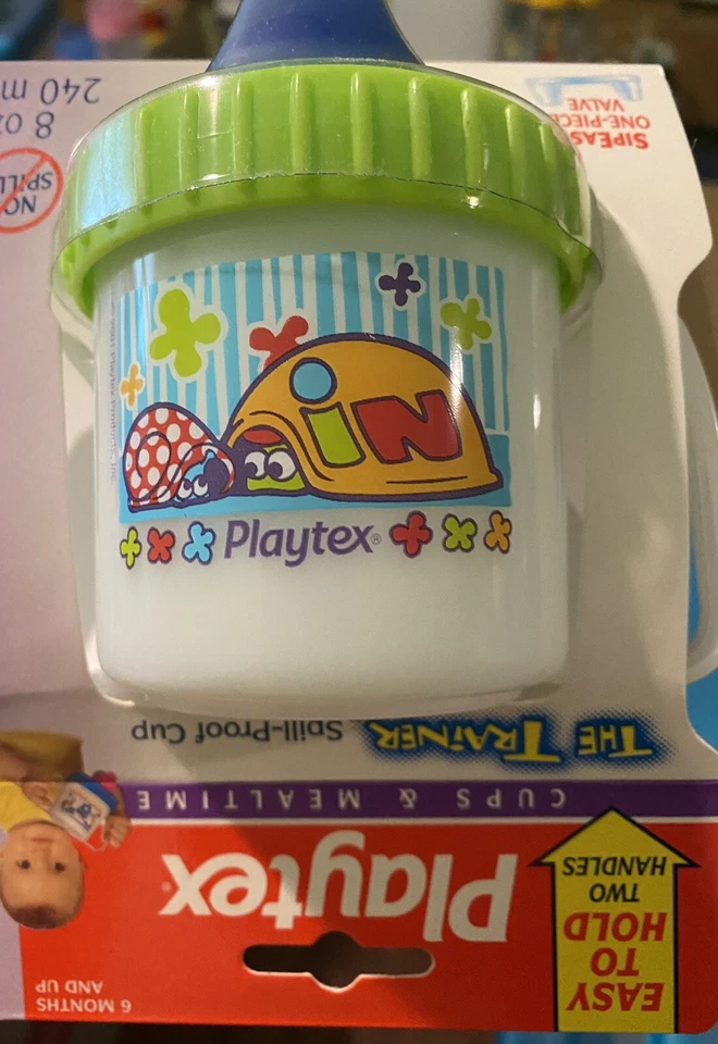 2 TAZAS PARA SORBER PLAYTEX VINTAGE SIN DERRAMES ¡ENVÍO GRATUITO! 2 MANIJAS RARAS COLECCIONISTAS!! Foto 3 de 4