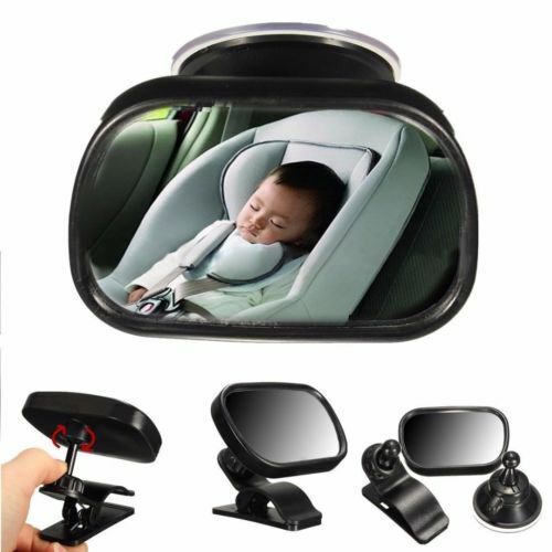 Car Baby Back Seat Rear View Mirror for Infant Child Toddler Safety Suction&Clip