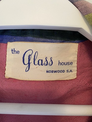 Vintage 1960s “The Glass House” S Silk Colourful Rainbow Crop Jacket Purple Pink - Picture 7 of 12