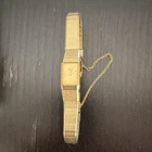 Vintage Seiko Women’s Quartz Rectangle Gold Tone Bracelet Watch Analog