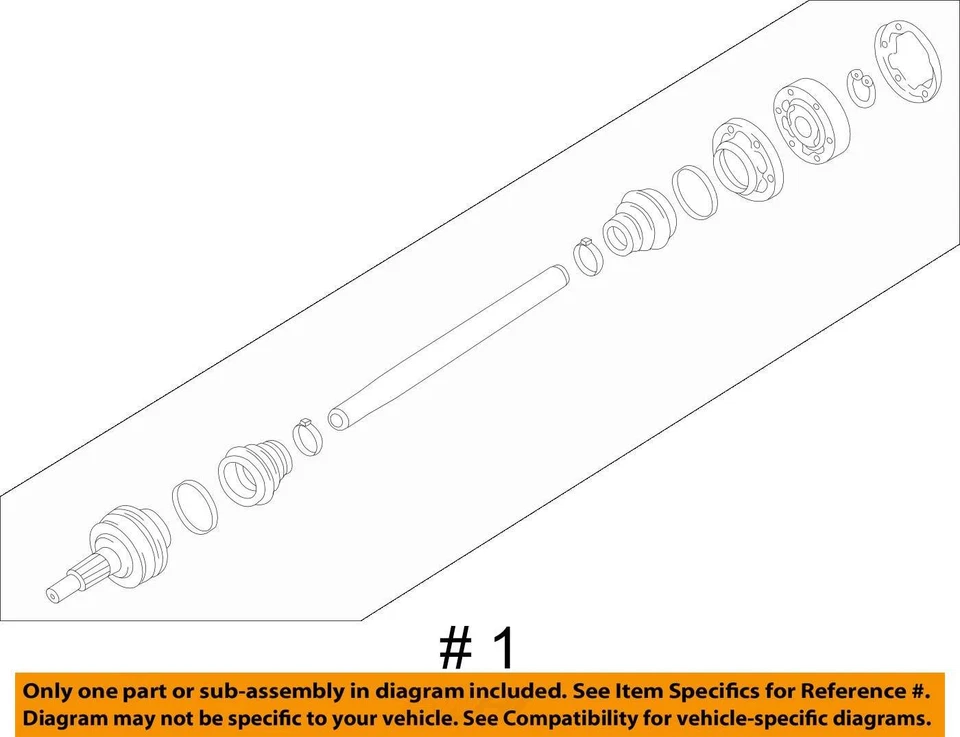 Conjunto de eje CV trasero izquierdo Porsche 982 718 Cayman 2014-2024 OEM Foto 4 de 4