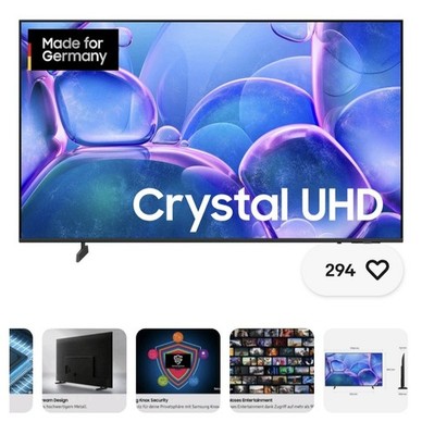 Samsung 50 Zoll Crystal UHD U7099F 4K Smart TV (2025)