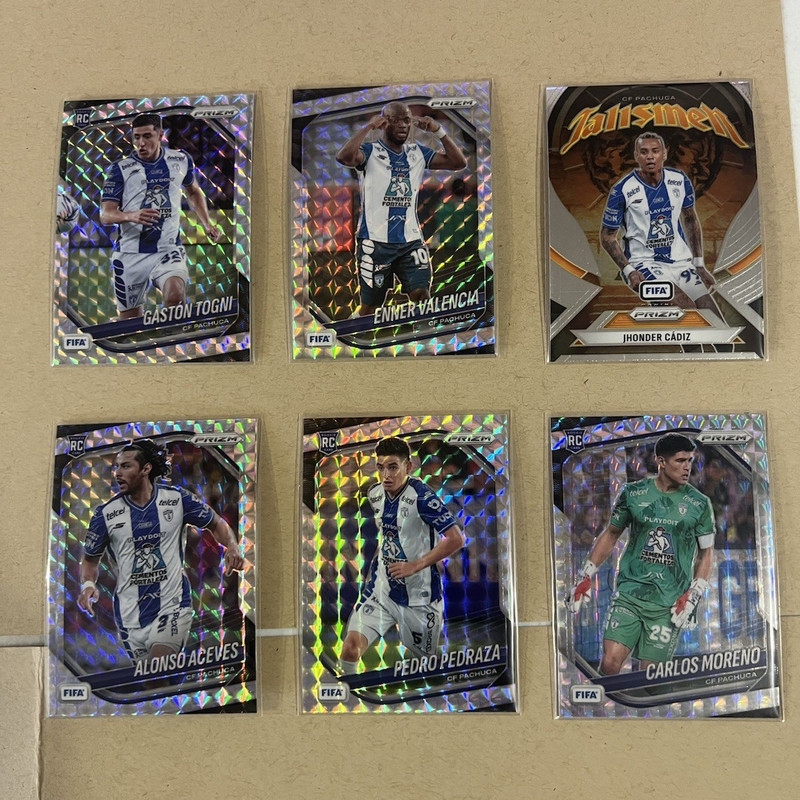 2025-26 Panini Prizm FIFA Soccer CF Pachuca Lot 6 Cards RC Talisman