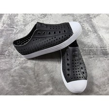 Skechers Foamies Kids Size 2 Black White Perforated Water Friendly Slip On Shoes