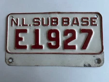 1940s 1950s New London Connecticut Submarine Base US Navy License Plate Topper
