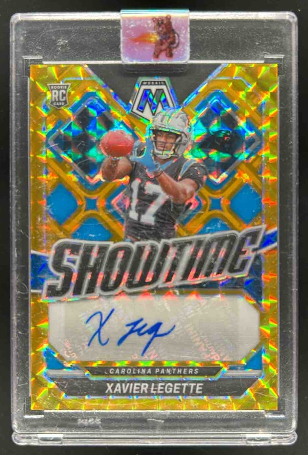 Xavier Legette Panini Mosaic Showtime Signatures #SSXLE Gold