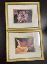 Cherub Angels by Rosso Fiorentino 2Prints Gold Frame
