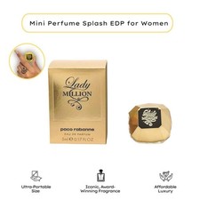 Lady Million Perfume for Women Mini Splash EDP 0.17 Fl oz