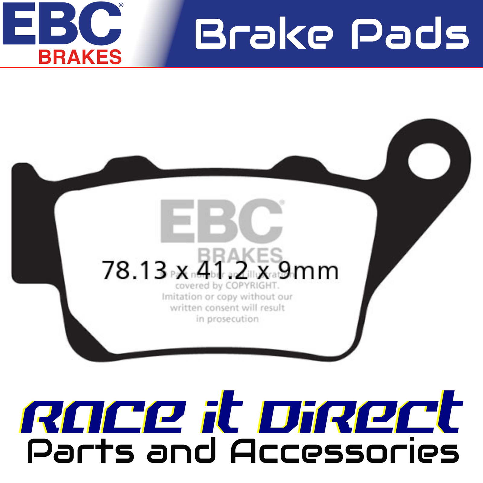 Brake Pads for KTM 200 SX 2004 Rear Sintered EBC