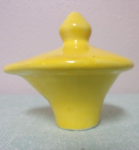 Vintage Red Wing Pottery Yellow Carafe #565 Lid Stopper Cover for Coffee Server