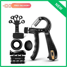 5pcs Grip Strength Trainer Kits Hand Gripper Strengthener Forearm