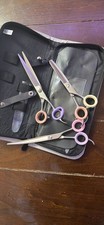 Dog grooming scissors, pet grooming scissors set, curved shears