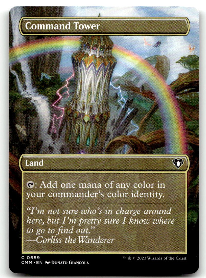Command Tower (Borderless) #659 (LP) Commander Masters CMM Magic MTG