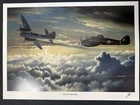 John Cunningham Signed 11x16 World War II WW2 B&W Photo AUTO AI COA