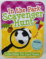 Backyard Scavenger Hunt Card Game Collectible Tin Multicolor Ages 5 