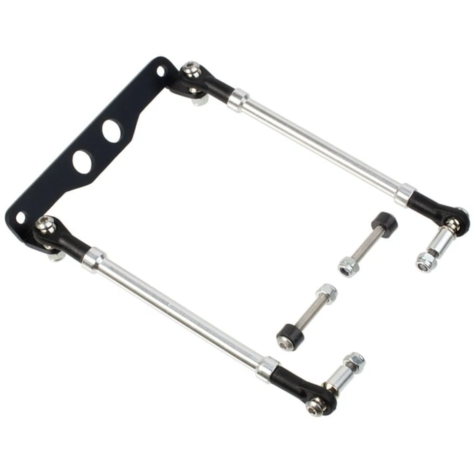 Barra de soporte de torre de choque de aluminio para 1/10 ORV Tamiya Monster Beetle Blackfoot Foto 3 de 4