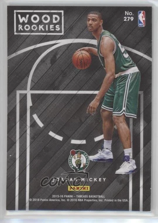 2015-16 Panini Threads Wood Rookies Jordan Mickey #279 Rookie RC - Image 2 of 2