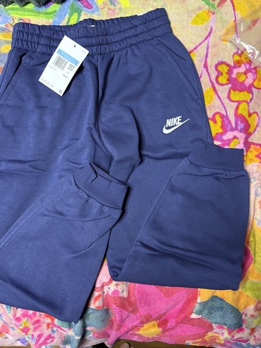 Nike Youth Club Fleece Jogger Pants Navy Blue Size M - Picture 2 of 4