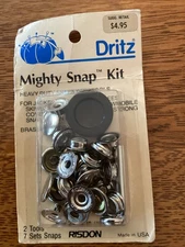 Dritz 18-65 Heavy Duty Snap Fastener Kit, Size 24 (5/8-Inch), Nickel 