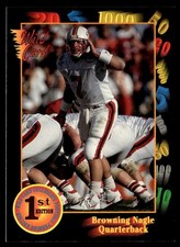 1991 Wild Card Draft Browning Nagle Rookie New York Jets #64. rookie card picture