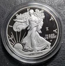    2026-W Proof 1 American SiIver Eagle 250th Eagle Label 1776 - 2026 W