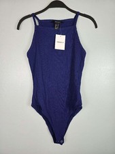 NWT FOREVER 21 Size Small Women's Dark Blue Cami Tank Top Bodysuit