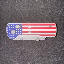 Oknife Otacle U1 Folding Pocketknife Wharncliffe Blade American Flag Handle