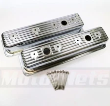 Small Block Chevy Tall Valve Covers Center Bolt GMC Vortec V8 SBC 305 350 87-UP 