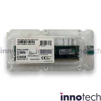 HPE 805351-B21 32GB DDR4-2400 ECC Registered Memory Kit 809083-091 New Sealed