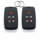 2Pcs Black Silicone for Land Rover Range Rover Discovery 5 Buttons Key Fob Cover