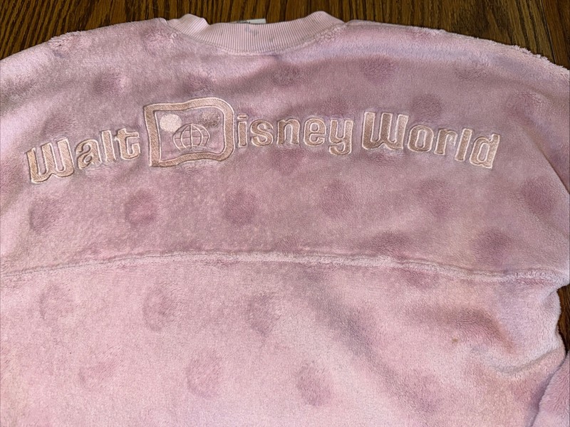 Girls Walt Disney World Light Pink Fleece Pullover Size XL 14