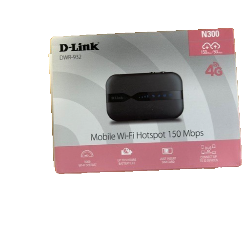 D-Link DWR-932 4G/3G LTE Unlocked Wireless N300 Mobile Broadband Router