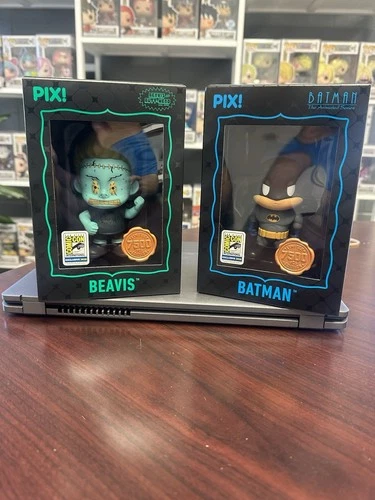 Thrilljoy SDCC Sticker Lot Of Two Beavis Batman Animated Great Condition