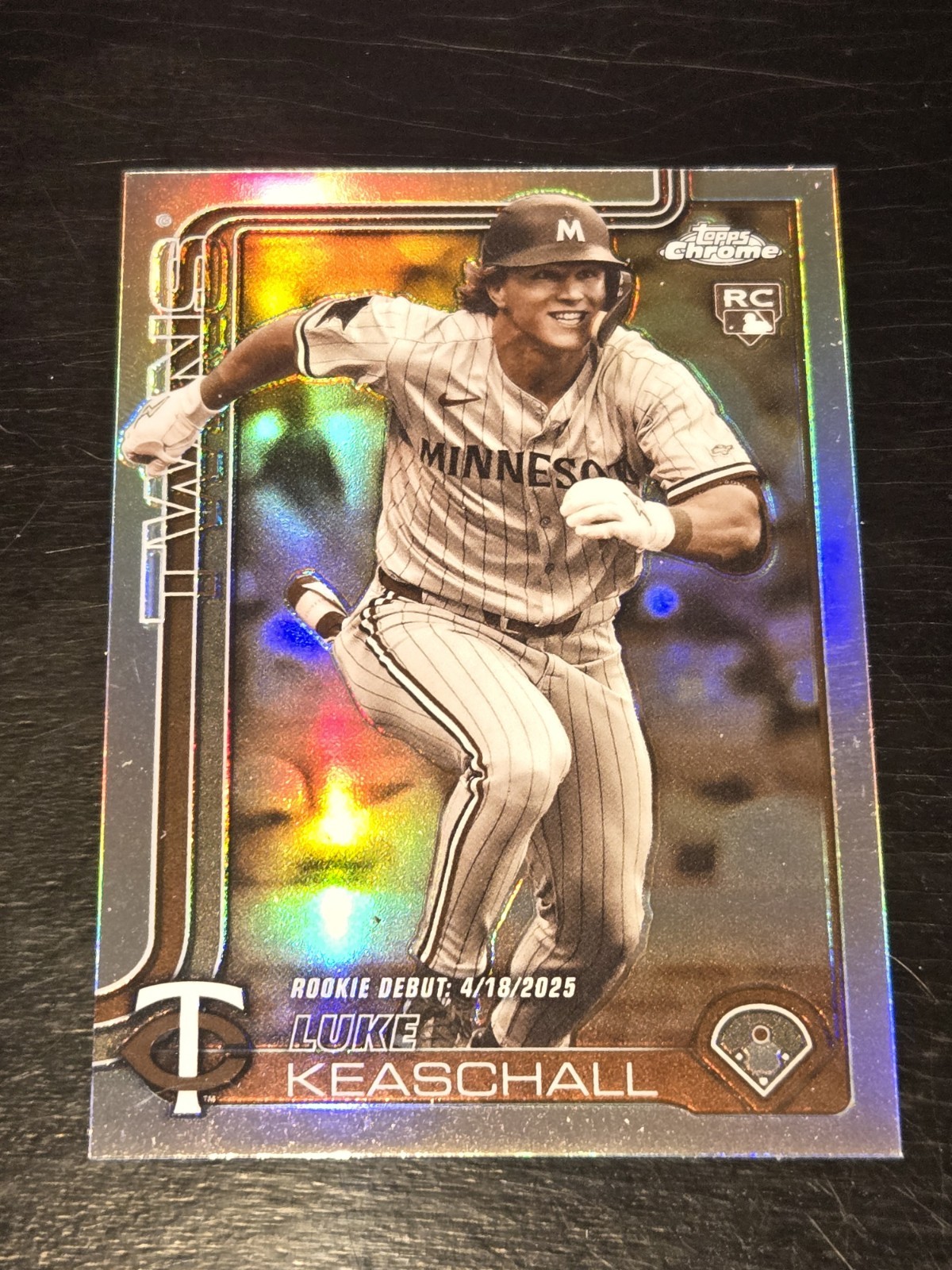 2025 Topps Chrome Update Baseball Luke Keaschall Rookie Debut SEPIA REFRACTOR