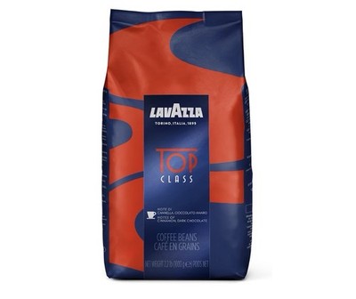 Lavazza Top Class Whole Bean Coffee Blend, Medium Espresso Roast Bag, 2.2lbs