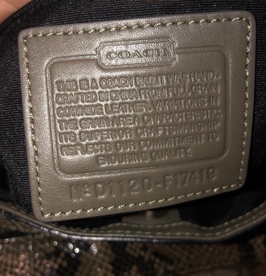 Coach Soho Lynn Python Snakeskin Embossed Leather… - image 11