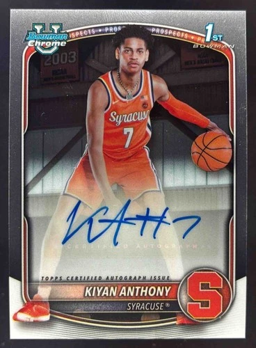 2025 Bowman Basketball Orange Refractor Kiyan Anthony #CPA-KA