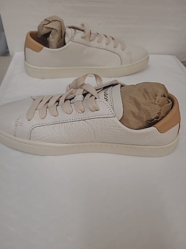 Soludos Oasis White Leather Sneakers Women's Size 7 Ibiza Platform Shoes NEW - Picture 3 of 8