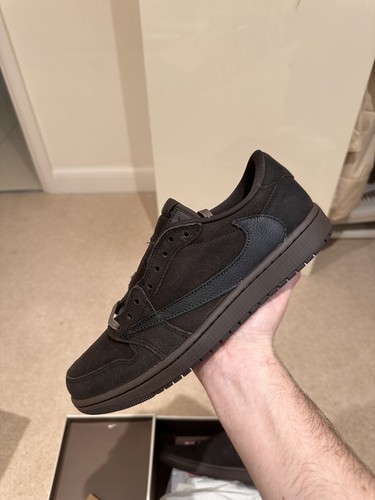 Nike Jordan 1 OG Low SP x Travis Scott Velvet Brown | UK 11 / US 12- Brand New⭐️ - Picture 9 of 10